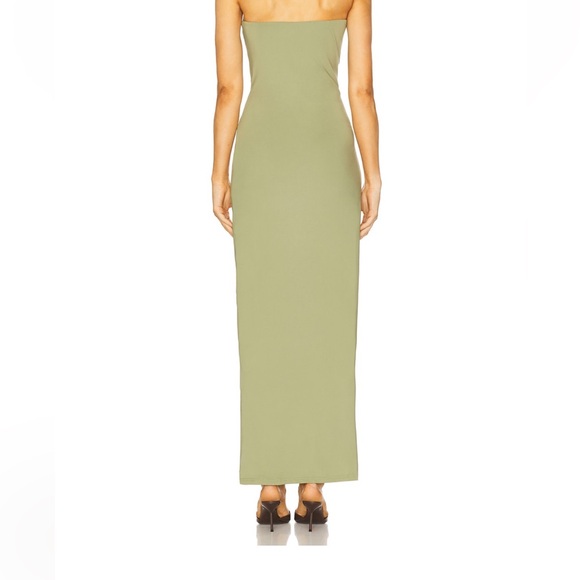 Revolve SNDYS Strapless Olive Boni Maxi Dress - Picture 3 of 5
